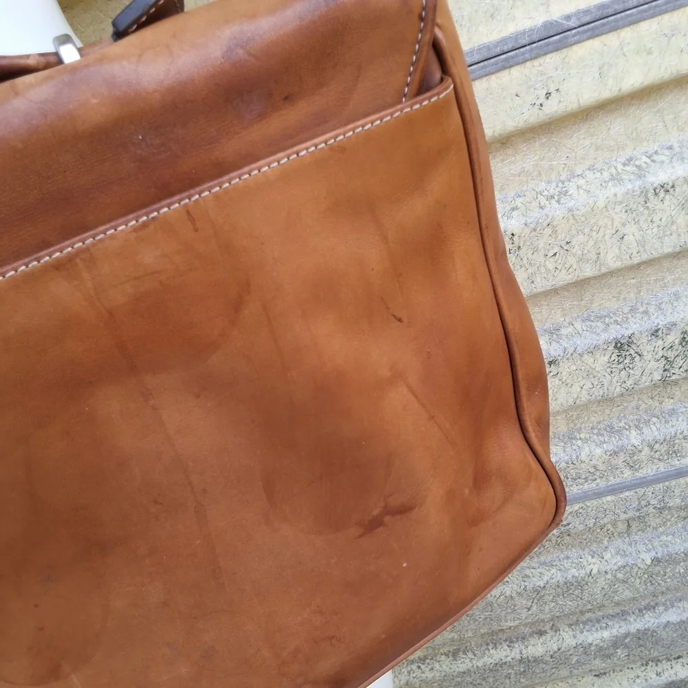 Coach British Tan Vintage Messenger Bag with COA